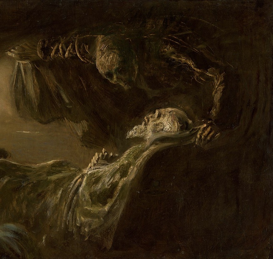 Illustration of a man dying in a dream. This image is shown for those who are looking to understand the meaning of death a dream, be it the act of dying in the dream, or feeling and experiencing of dying or any sensation relating to death in a dream.