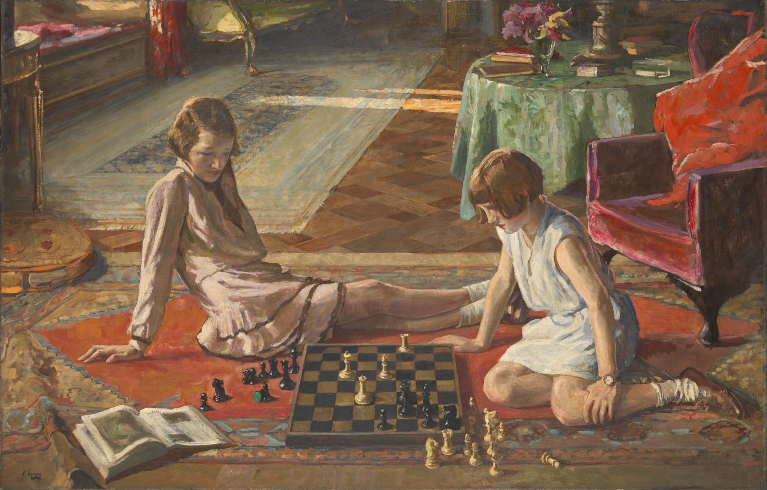 Illustration of two girl playing a game in a dream. This image is shown for those who are looking to understand the meaning of dreaming of a game.