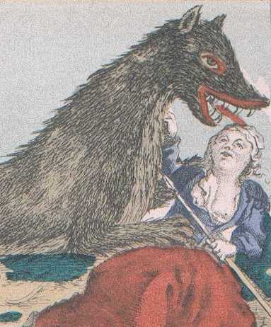 Illustration of a werewolf in a dream. This image is shown for those who are looking to understand the meaning of dreaming of a werewolf