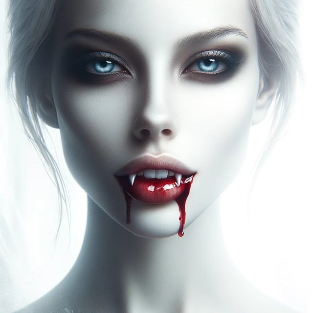 Illustration of a vampire in a dream. This image is shown for those who are looking to understand the meaning of dreaming of a vampire